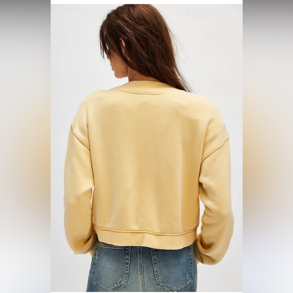 Free People Grace Cardi Sweatshirt Top - Picture 4 of 4